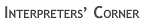 Interpreters' Corner